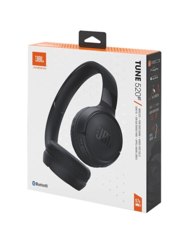 Auriculares JBL Tune 520BT Negro - Bluetooth