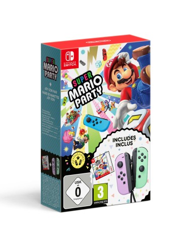 Super Mario Party (CIB) + Joy Cons Verde y Rosa - Nintendo Switch