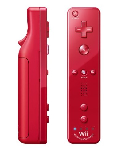 Mando Oficial Wii Remote Motion Plus - Rojo - Nintendo Wii/Wii U