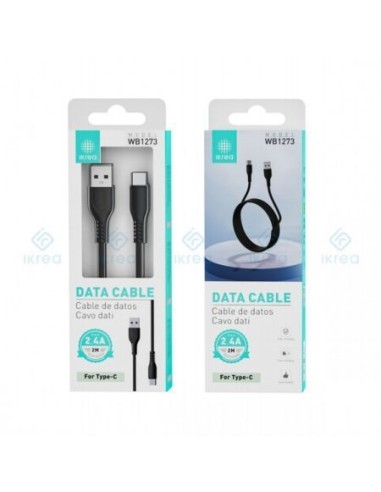 Cable USB Tipo-C 2M 2.4A IKREA WB1273