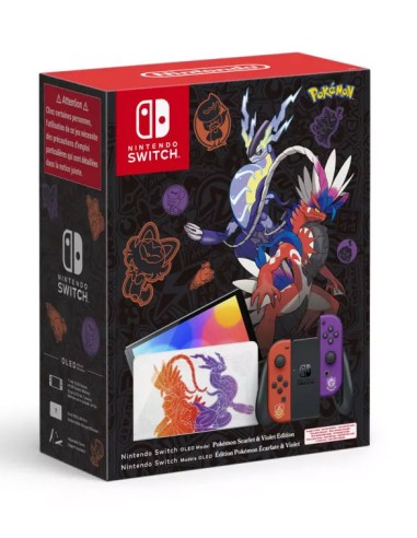 Consola Nintendo Switch OLED - Edición Pokémon Escarlata y Púrpura