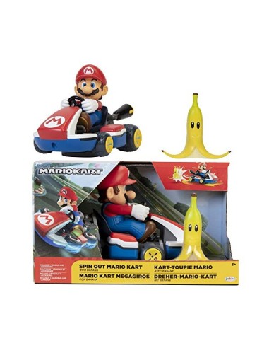 Mario Kart - Vehículo Megagiros Spin Out Con Plata