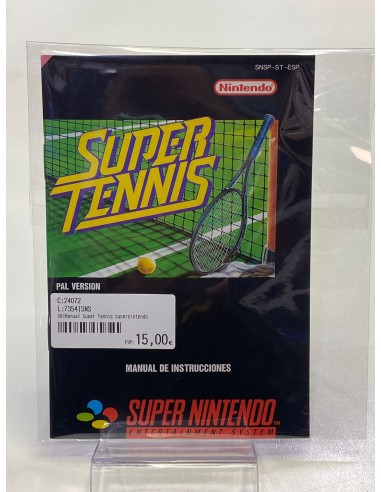 Manual de instrucciones - Español - Super Tennis - Super Nintendo