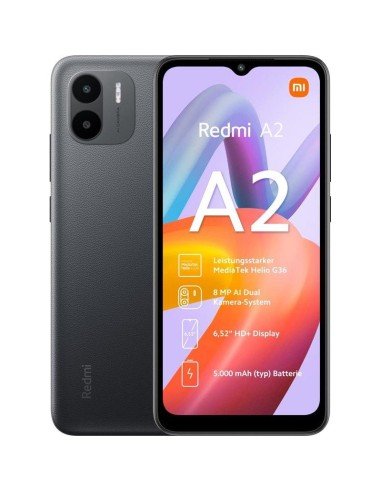 Xiaomi Redmi A2 - 3Gb Ram - 64Gb Memoria - Pantalla 6,2" - Color Negro