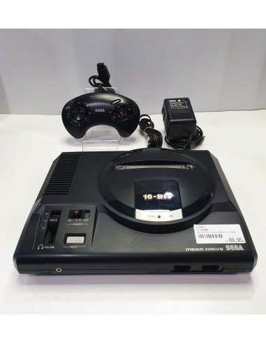 Consola SEGA Mega Drive + Mando + Fuente de alimentación + Cable AV
