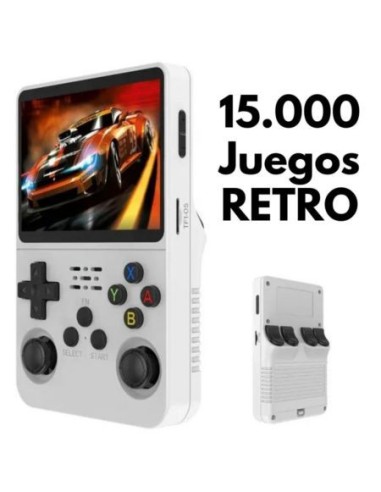 Consola Retro 15000 Juegos R36S - Blanca