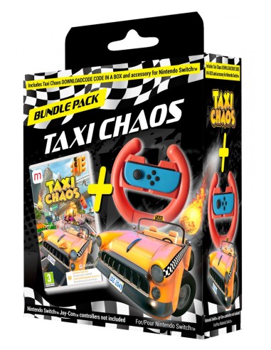 Taxi Chaos Racing + Volante (Code in box) - Nintendo Switch
